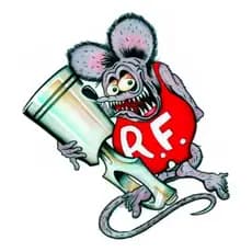 2 Adesivos Rat Fink Biela - Carro Moto Decorativo