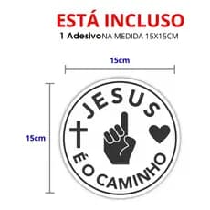 Adesivo Cristão Jesus Cristo É O Caminho Para Moto Carro