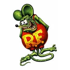 2 Adesivos Rat Fink Mod. 04 - Carro Moto Decorativo