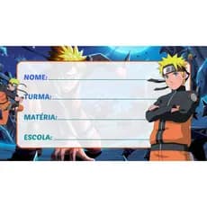 20 ETIQUETAS ESCOLAR NARUTO 2026 - KIT COM 20 ADESIVOS ESCOLAR DO NARUTO