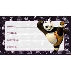 20 ETIQUETAS ESCOLAR Kung - Fu - Panda 2026 KIT COM 20 ADESIVOS ESCOLAR DO Kung - Fu - Panda 8X5
