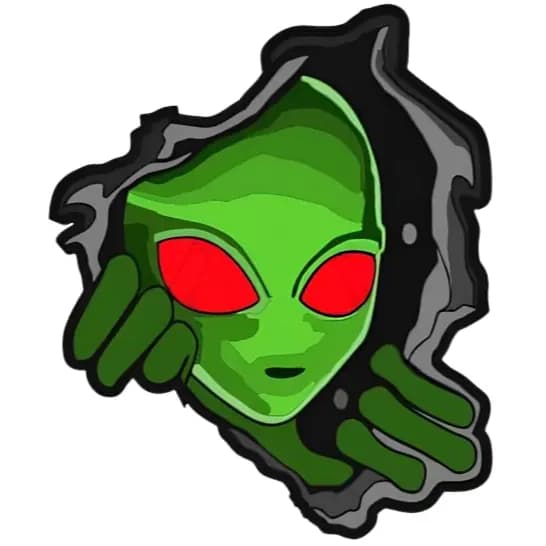 Adesivo Alienígena Alien Para Caminhão Carro Tuning Decorativo Qualidade Premium - folha vinil