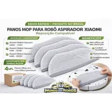 PANO MOP COMPATIVEL XIAOMI ROBO ASPIRADOR  S40/S40C/H40 MICROFIBRA PREMIUM