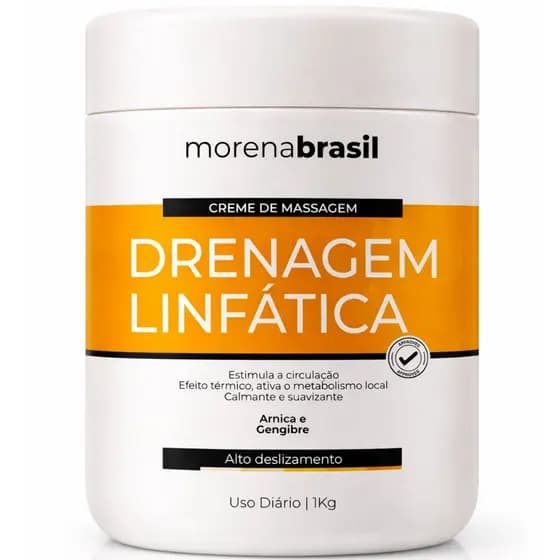 Creme de Massagem Drenagem Linfática – Estimula a Circulação Sanguínea & Linfática!