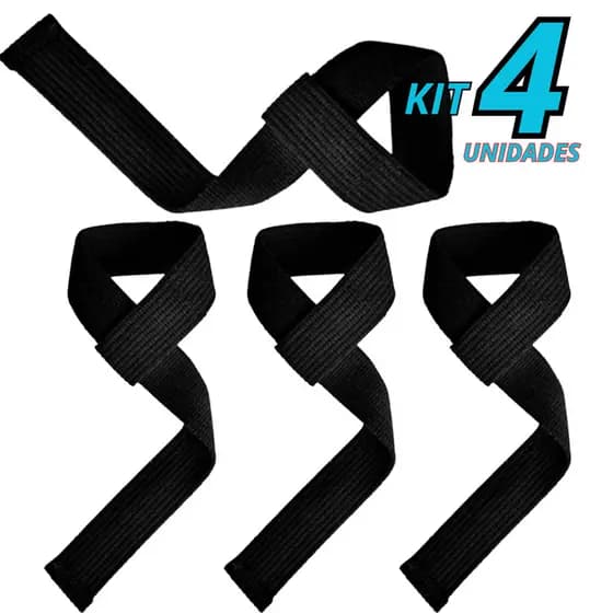 Tala Fita Straps 100% Algodão Academia Crossfit Musculação Hand Grip Munhequeira
