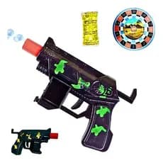 Pistola Air Gun Infantil com Alvo e Bolinhas de Gel Brinquedo de Tiro ao Alvo Divertido +6 anos