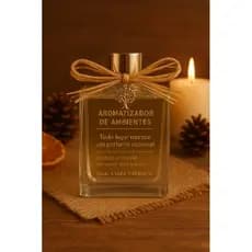 Difusor Aromatizador de ambientes Bamboo Trouss Gold vidro 200ml