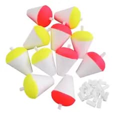 Boia de Pesca Simples Isopor Com Caninho Varios Tamanhos, Lambari, Tilapia, Pacu, Dourado, Piapara