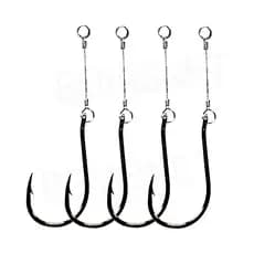 Anzol de Pesca Chinu Black Encastoado nº 4 - 10 unidades