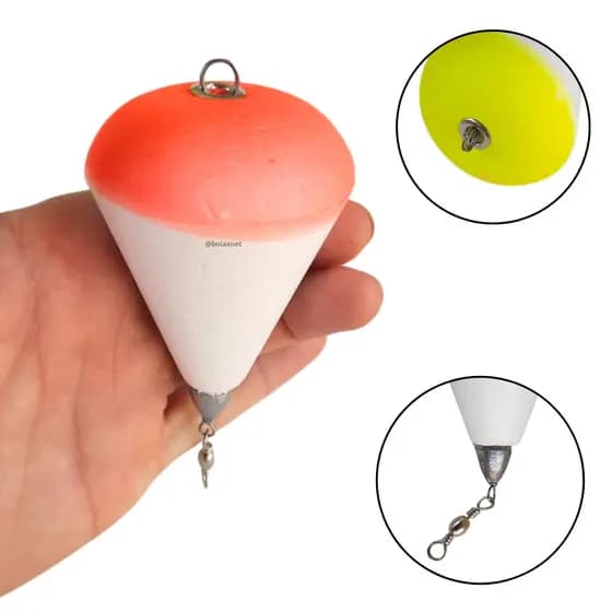 Boia de Pesca 25g Nº12 Arremesso Longo Pesqueiros Tilapia, Carpa Kit 10 unidades