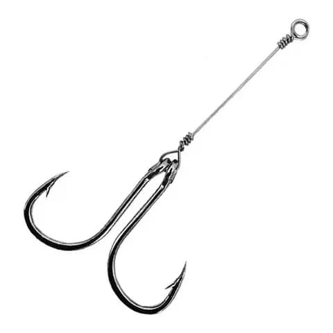 Anzol Chinu Duplo Nº7  Marine Sports Encastoado - 25 Pares