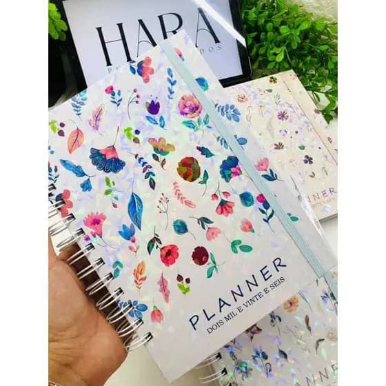 Planner Agenda Anual 2026 Com 218 Paginas Planejamento Capa Dura Espiral