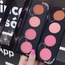 Paleta de Blush Ludurana Ultra Fino com silicone