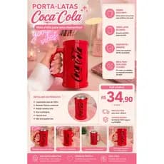 Porta Lata com Alça 350ml Estilo Refrigerante | Suporte para Lata | Impressão 3D Premium