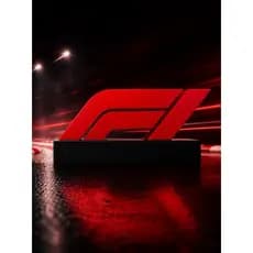 Escultura Logo Fórmula 1 (F1) em Impressão 3D com Base Decorativa