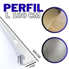 Perfil L Filete Soleira de Transição Para Piso 1 Metro Em Aço inox Envio Imediato