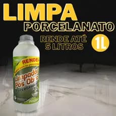 Limpa Porcelanato 1L Limpeza Profunda Brilho Proteção para Pisos Envio imediato Limpa Vaso Sanitario