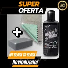 Black To Black Revitalizador 140ML +  Pano Magico + Aplicador de Espuma Envio Rapido
