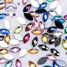 200 Strass Navete 3x6mm