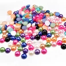 500 Aplique Meia Pérola ABS 4mm artesanato
