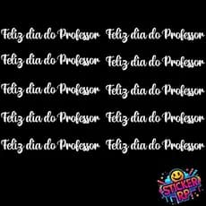 Kit Adesivos de Vinil Feliz Dia Do Professor Balão Bubble Lembrancinha Decoração