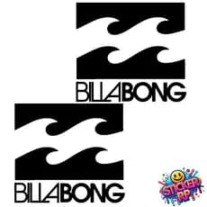 Kit 2 Adesivos Billabong Adesivos Carro Moto Caminhão Capacete