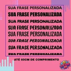 Adesivo Sua Frase Personalizada até 60cm Espelho Adesivos de Vinil a Prova D'Agua Carro Adesivo Caminhão Espelho