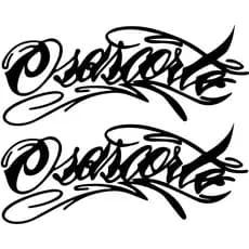 Kit 2 Adesivos Osascorte  Adesivos Para Carro Moto Caminhão Capacete