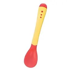 Colher Infantil Termossensível Flexível Silicone Macia Bebê