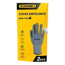 Luva Anticorte Tecido Resistência Ao Corte A5 Proteção
