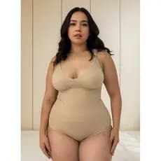 Body Modelador Plus Size Feminino Bory Suplex Modelador Compressão