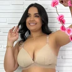 Sutiã Com Bojo Plus Size Bojo Soft Confort Molinho Macio Sem Aro