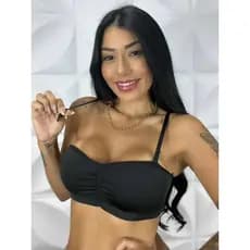 Cropped Top Fitness 2 Em 1 Bojo Removível  Alças Removível Academia Ginástica Sutiã Sustentação