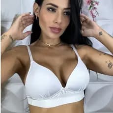 Sutiã Sem Aro Com Bojo Soft Confort Liso Não Amassa Cores Neutras Para Dia A Dia