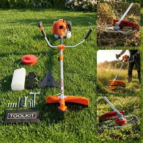 Roçadeira Gasolina 75cc Profissional 2 Tempos Nakasaki Jardim e Agricultura - Alta Peformace e Qualidade Jardinagem