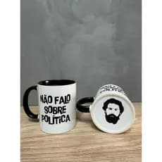 caneca lula personalizada porcelana não falo sobre política L