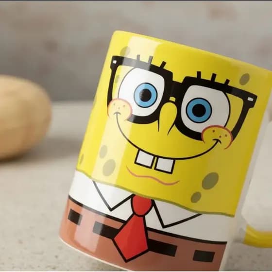 Caneca personalizada B Esponja patrick porcelana 325 ml