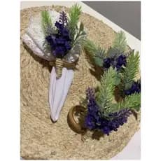 kit 12 porta guardanapos lavanda