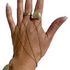 pulseira de mão Astrid estilo indiana