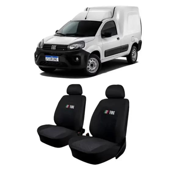 Capa Banco Fiat Fiorino 2000 a 2025 Tecido Jogo Completo Proteção Premium