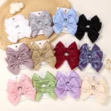 2 Pçs Doce Laço Meninas Chiffon Arco De Cabelo Clipes Bonito Bowknote Hairpin Coreia Para Crianças Acessórios O Atacado