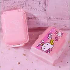Life-365 Caixa De Comprimidos Hello Kitty Para Armazenamento/Mini Medicina Portátil