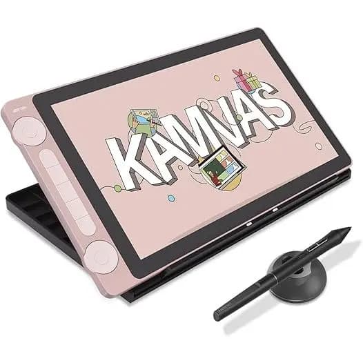 HUION Novo Tablet De Desenho Kamvas 13 (Gen 3) Com Tela , Monitor Gráfico De Vidro De Lona De 13.3 Polegadas , 5 Teclas