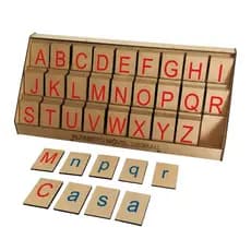Alfabeto Móvel Degrau 130 Peças Montessoriano Educativo Mdf