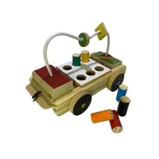 Brinquedo Caminhão Aramado Geometrico educativo em Madeira