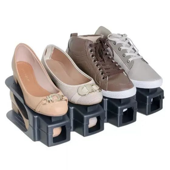Kit 10 Sapateira Organizador De Sapatos Rack Tênis Armário
