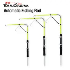 Vara De Pesca Automática De Mola De Fibra De Vidro Ultraleve Ajustável Com Suporte Removível De Terrestre