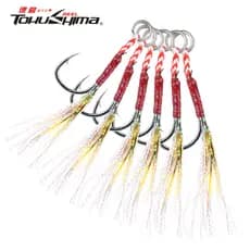 Jigging Auxiliar Ganchos De Aço De Alto Carbono Único Gancho 10 #-15 Substituição Anzol Equipamento De Pesca