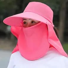 Sol @ - @ Somberamento, Proteção Solar, Proteção Uv, Chapéu De Praia Grande Brimmed Chapéu, Chapéu Da Equitação, Versão Coreana Grande Brimmed, Chapéu Máscara Facial, Chapéu Feminino