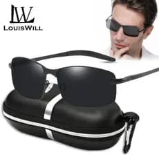 Wy Ting Homens Óculos De Sol Polarizados UV400 De Segurança Dia Noite Uso Duplo De Visão Noturna AL-MG Quadro Com Caixa Livre Para Os Drivers